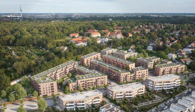 Visualisierung zum Projekt Kirchröder Höfe in Hannover