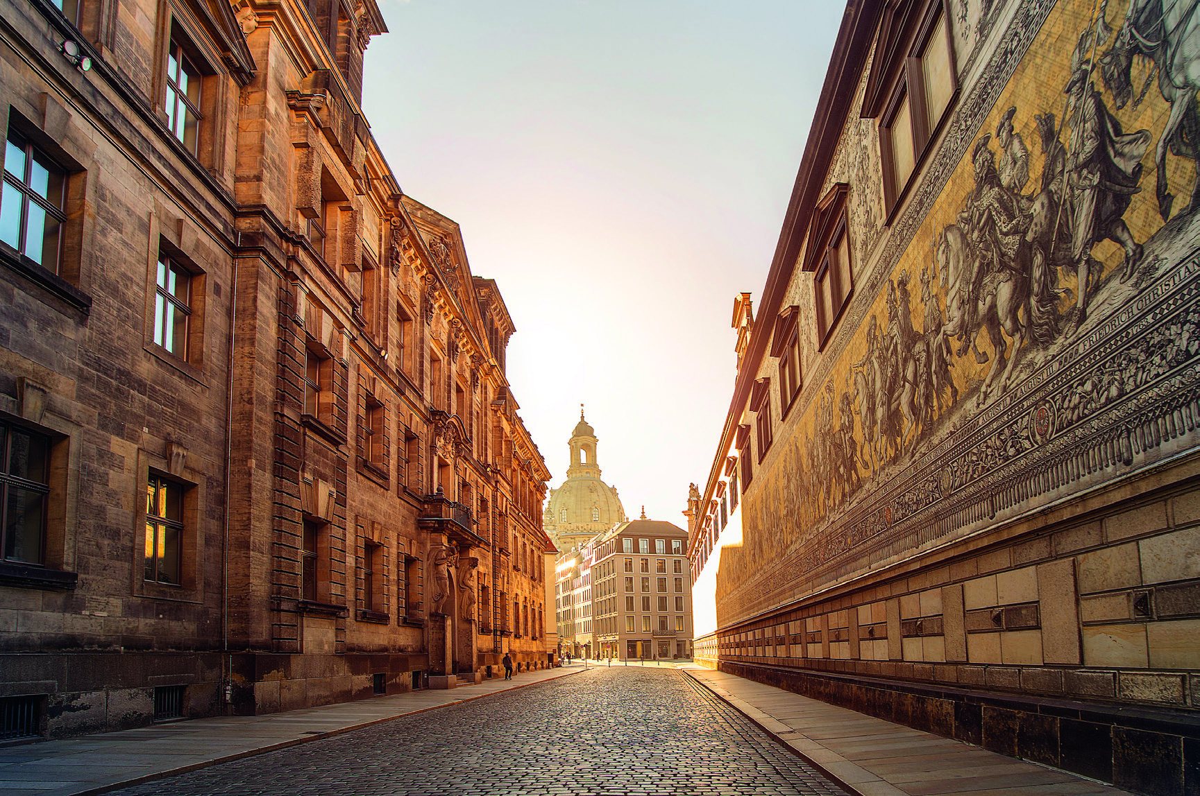 Straßenzug in Dresden als Umgebungsmotiv zum Projekt crooms²